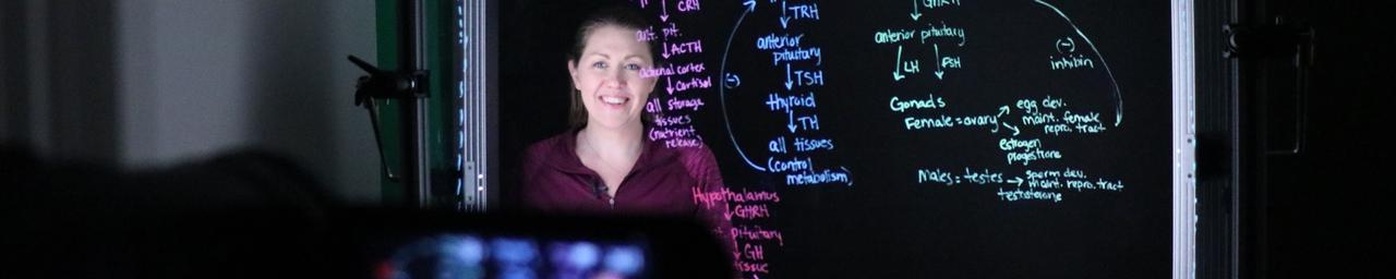 Faculty Using light board